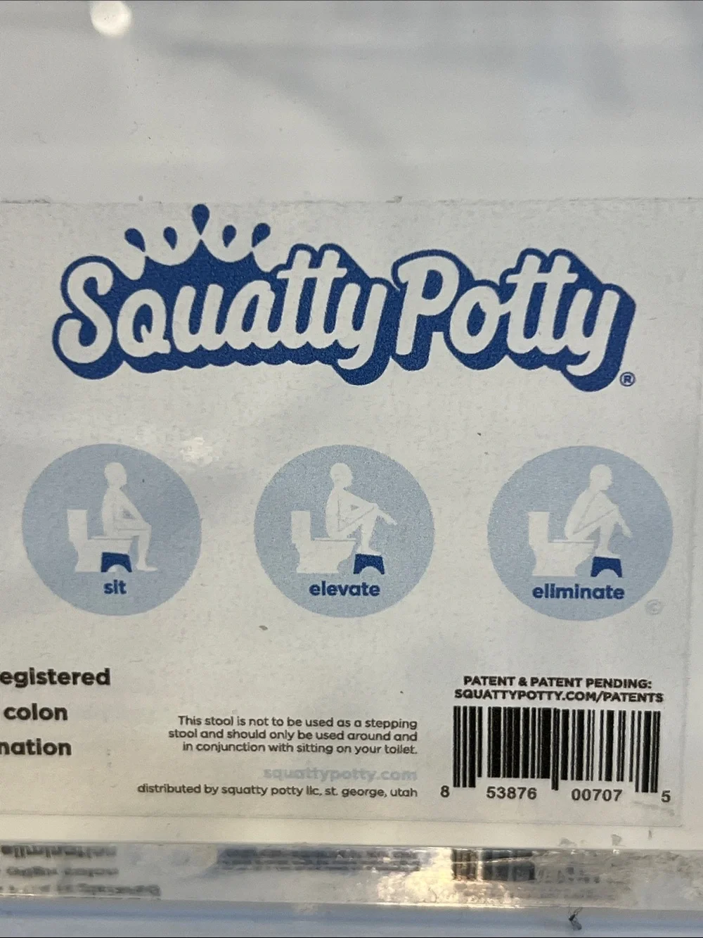 Squatty Potty Ghost Acrylic Toilet Stool, 7